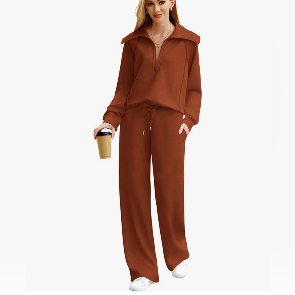 2 Piece Outfits Sweatsuit Oversized Sweatshirt Sweatpants Tracksuit